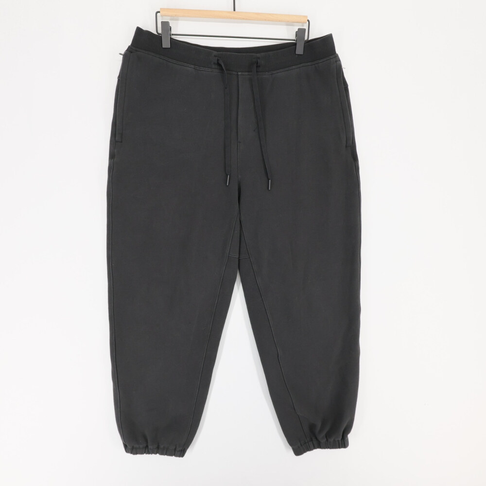 Lululemon Steady State Joggers Mens L Black Drawstring Fleece Zipper Pockets